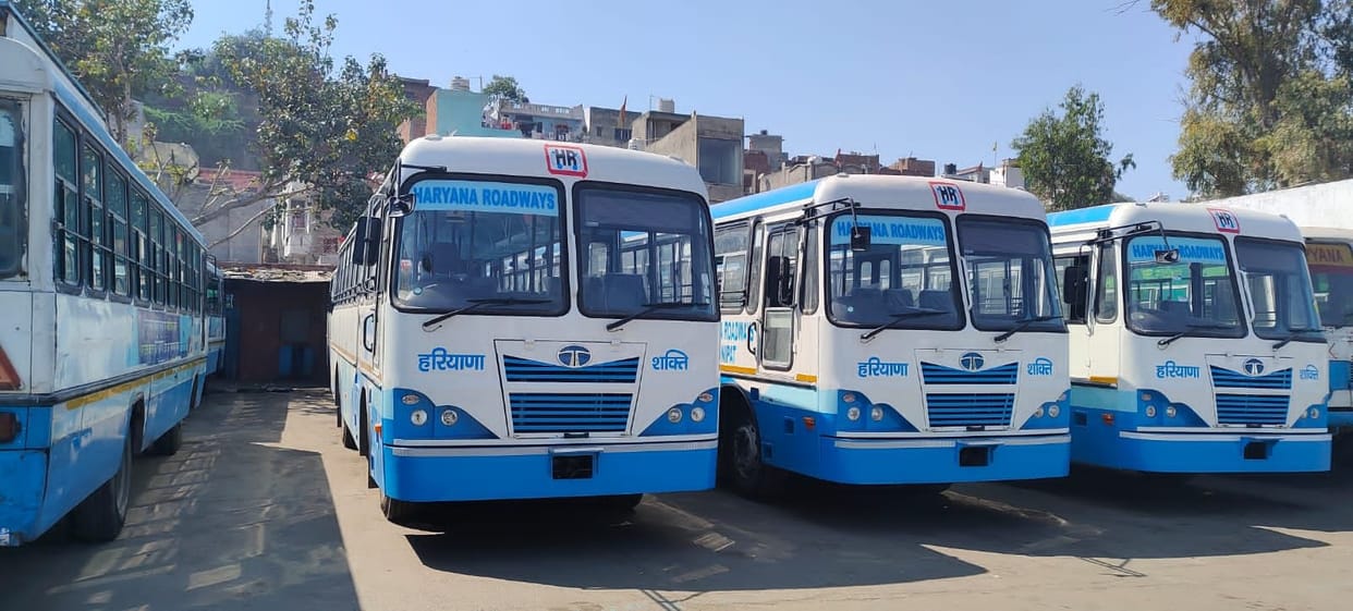 Relief: 6 new buses arrived at Sonipat depot