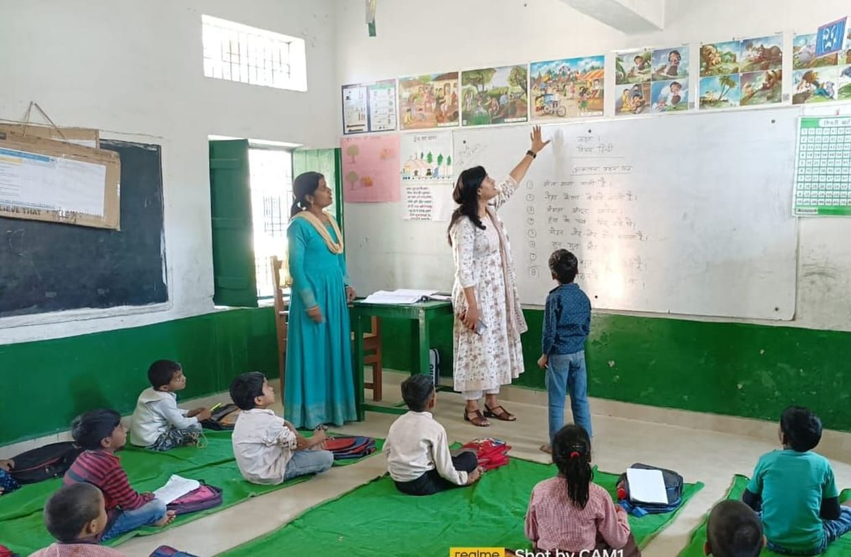 Education given to children through posters in surprise inspection