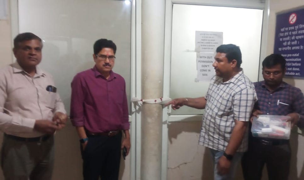 Unauthorizedly operated ultrasound center sealed in Najibabad