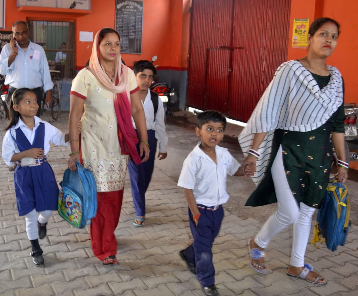 Children's first day in schools was in the name of fun