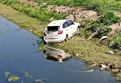 Car fell into canal due to uncontrollable truck collision, three injured