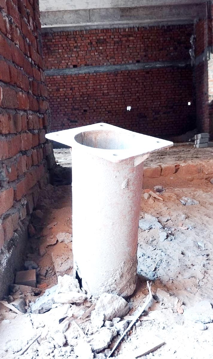 Submersible pump installed in hand pump