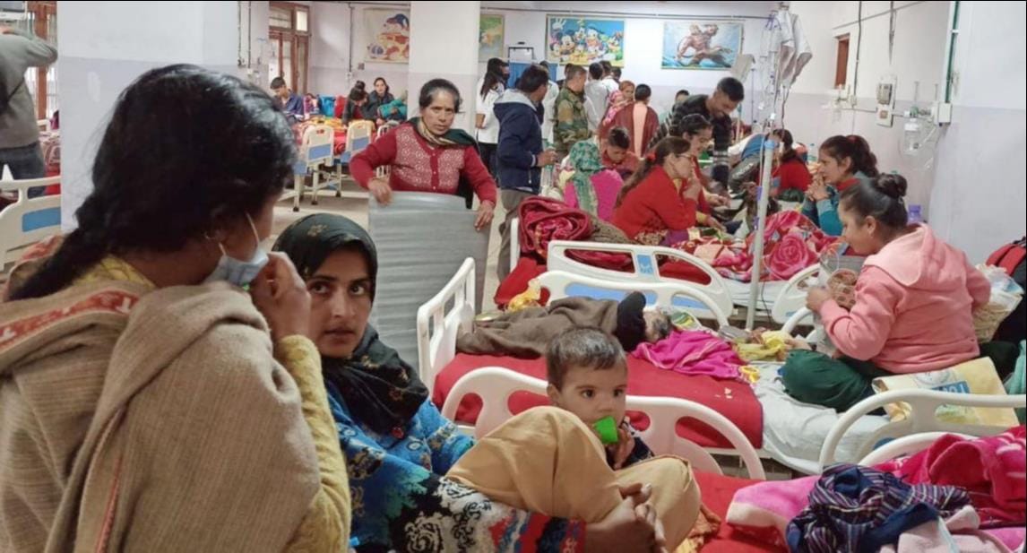 Viral fever gripped newborn