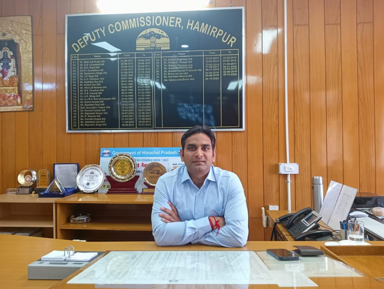 DC Hamirpur conducted surprise inspection of Government Primary School, Badhera.