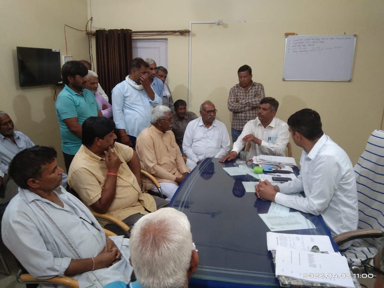 Villagers met officials regarding drinking water problem