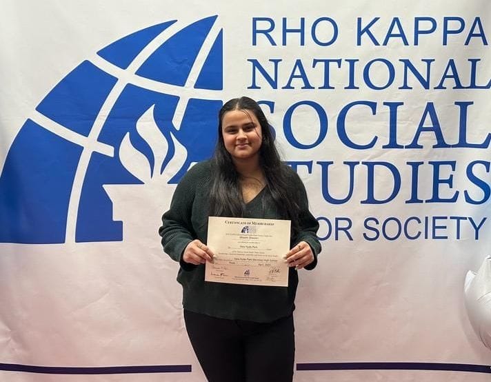 Bhoomi of Satrod Kalan became a member of the National Honor Society in New York.
