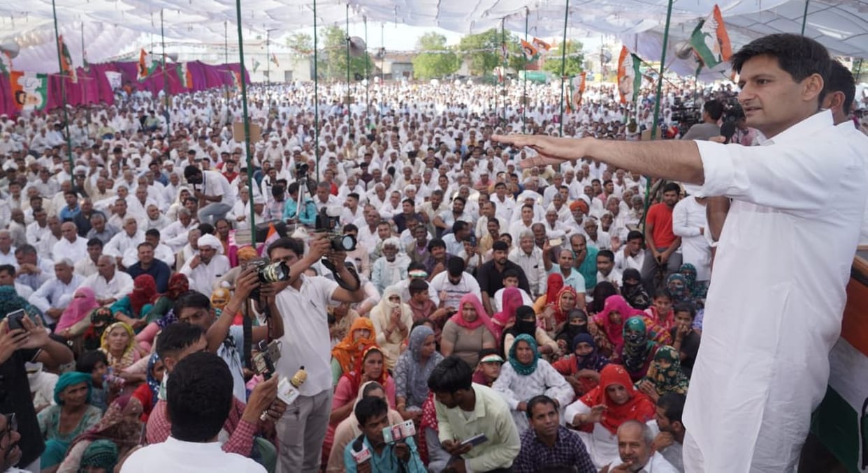 Haryana's BJP-JJP government standing on the foundation of lies, loot and division: Dipendra