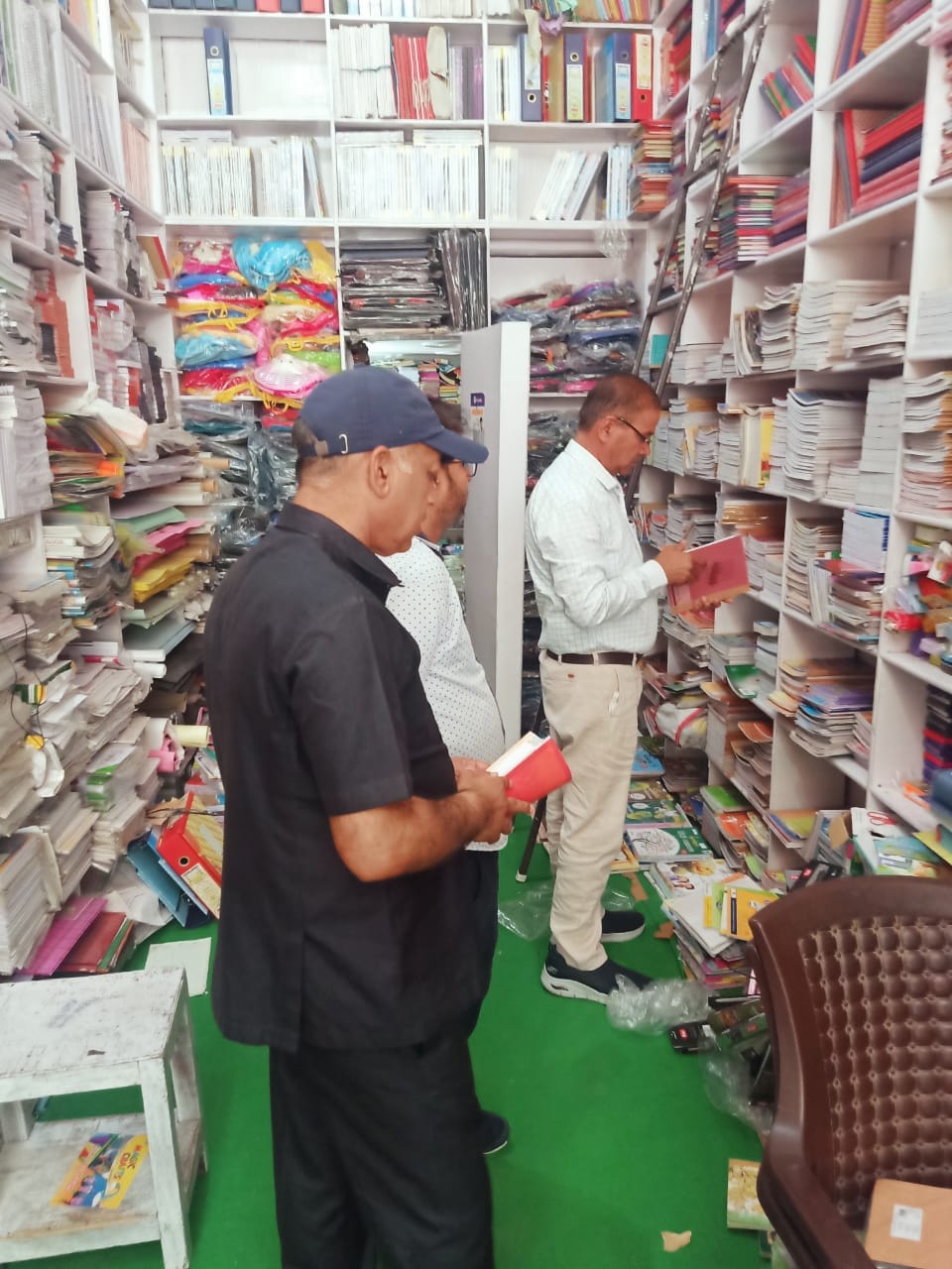 Officials inspected shops of book sellers, checked books
