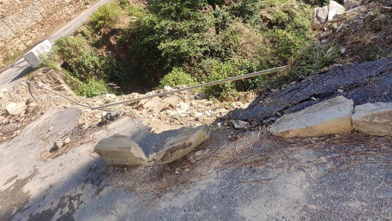 Diyari Kachula Road Damaged