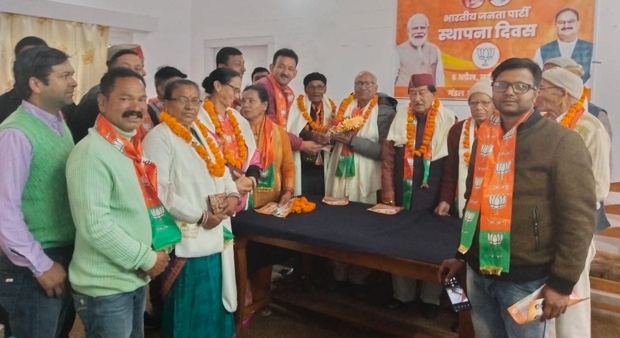 Senior citizens got honoured.