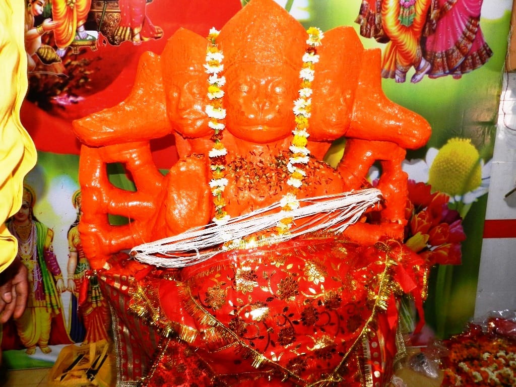 The shouts of brave Bajrangbali echoed