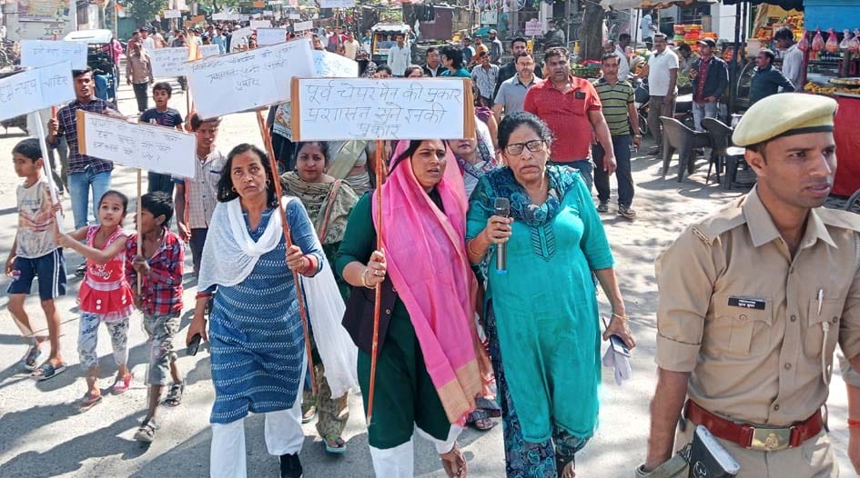 Market remained closed in Mailani against railway notice