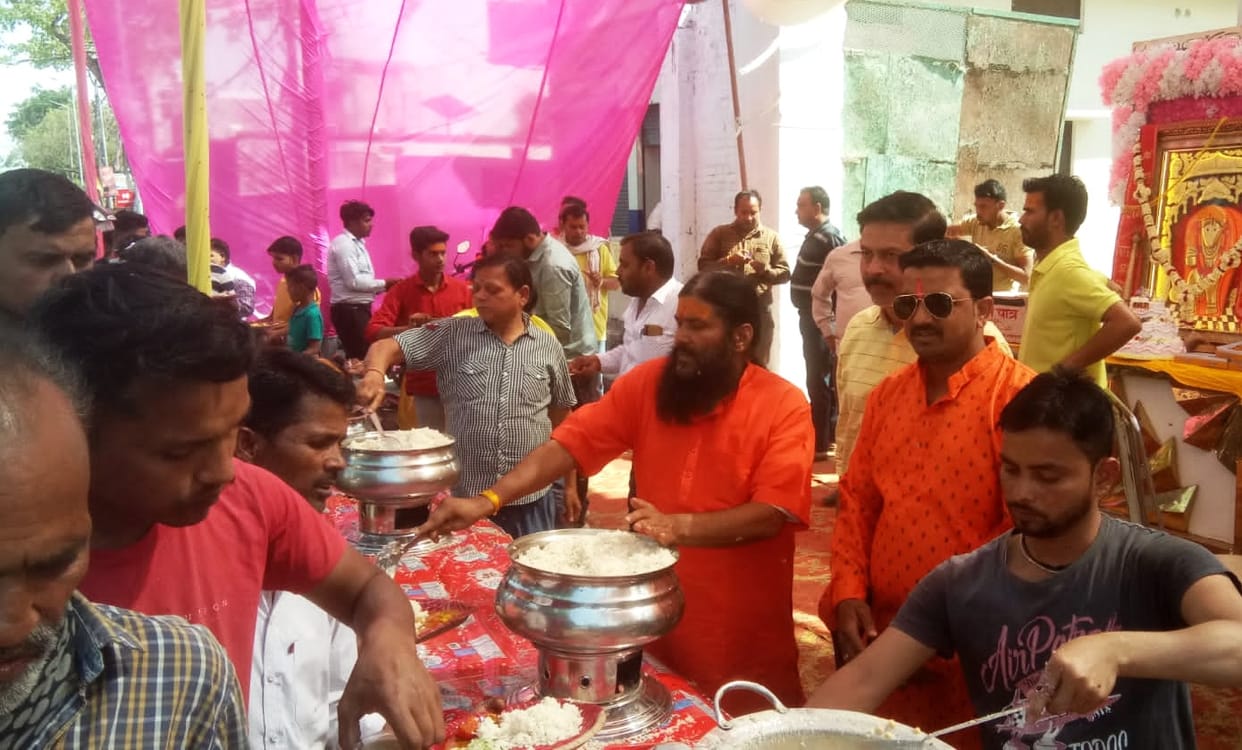 The city echoed with the cheers of Bajrangbali