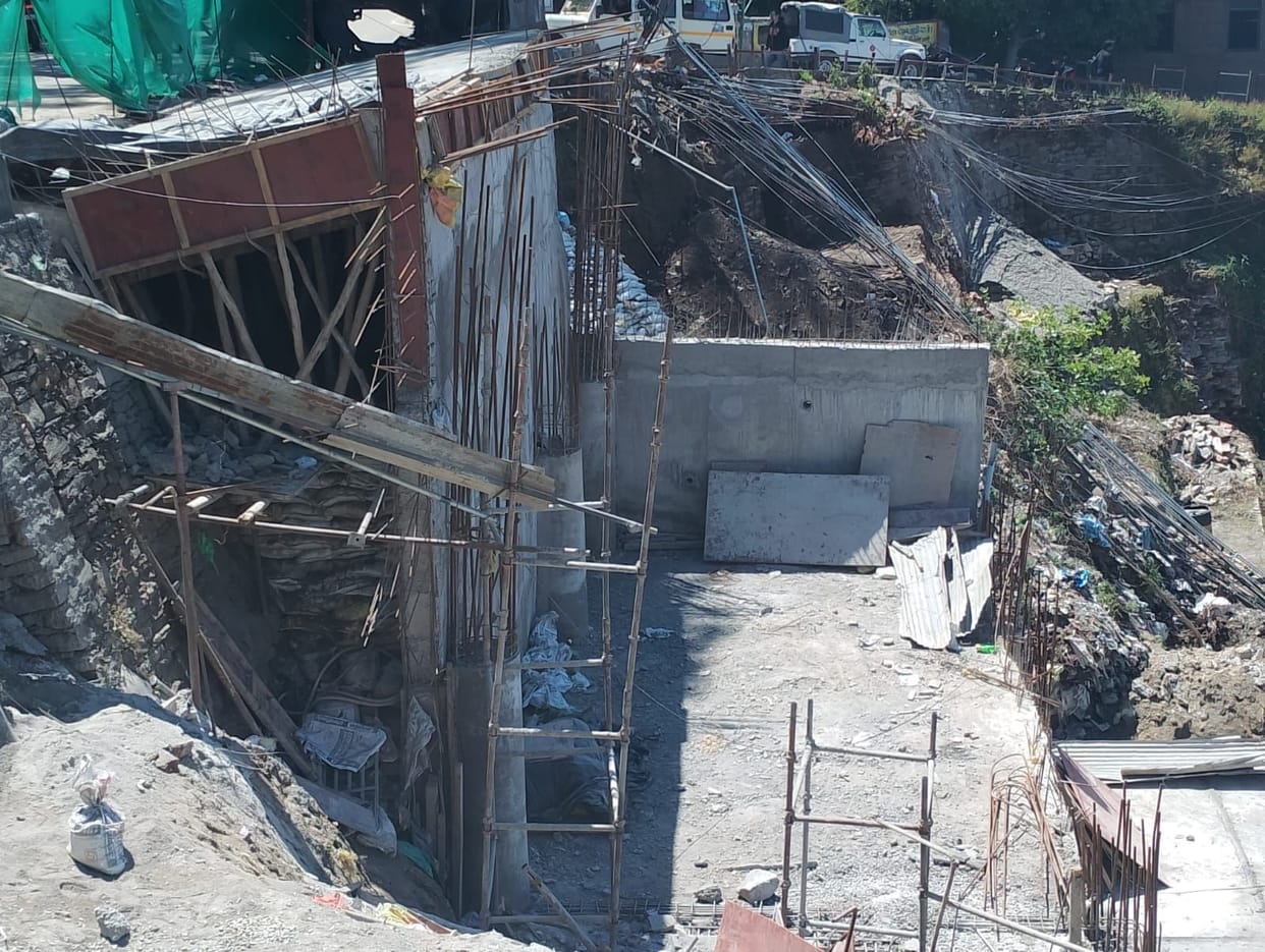Questions raised on multi-storey parking under construction in Almora