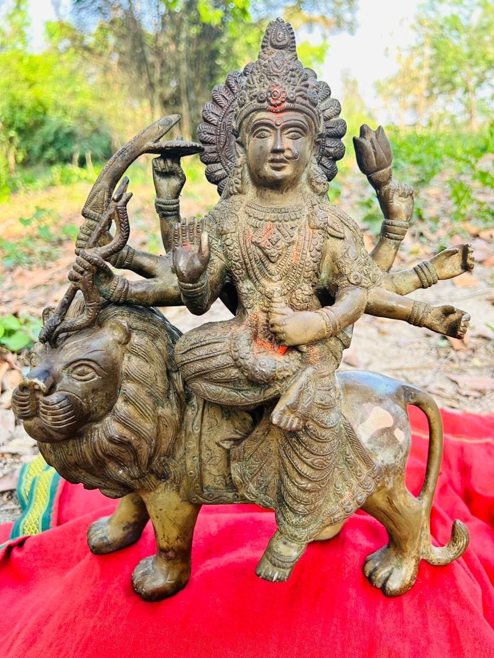 Maa Durga statue found from river