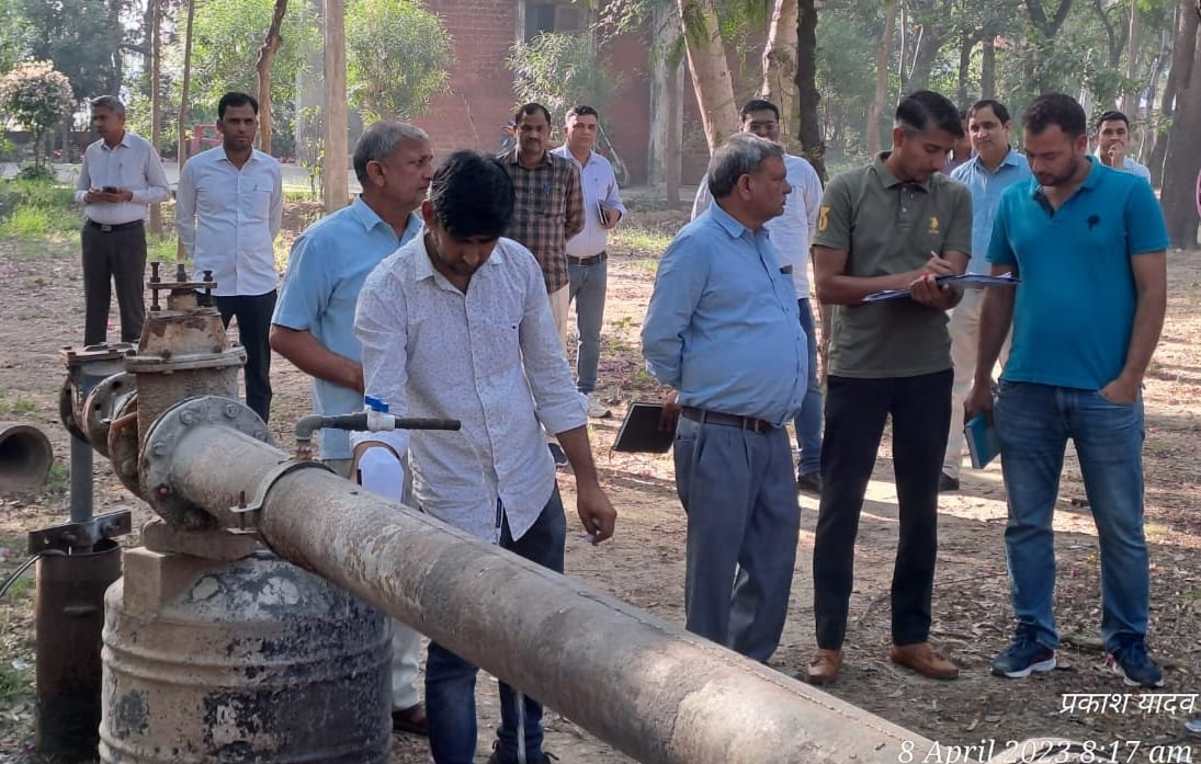 polluted water being released in aahbi barrage