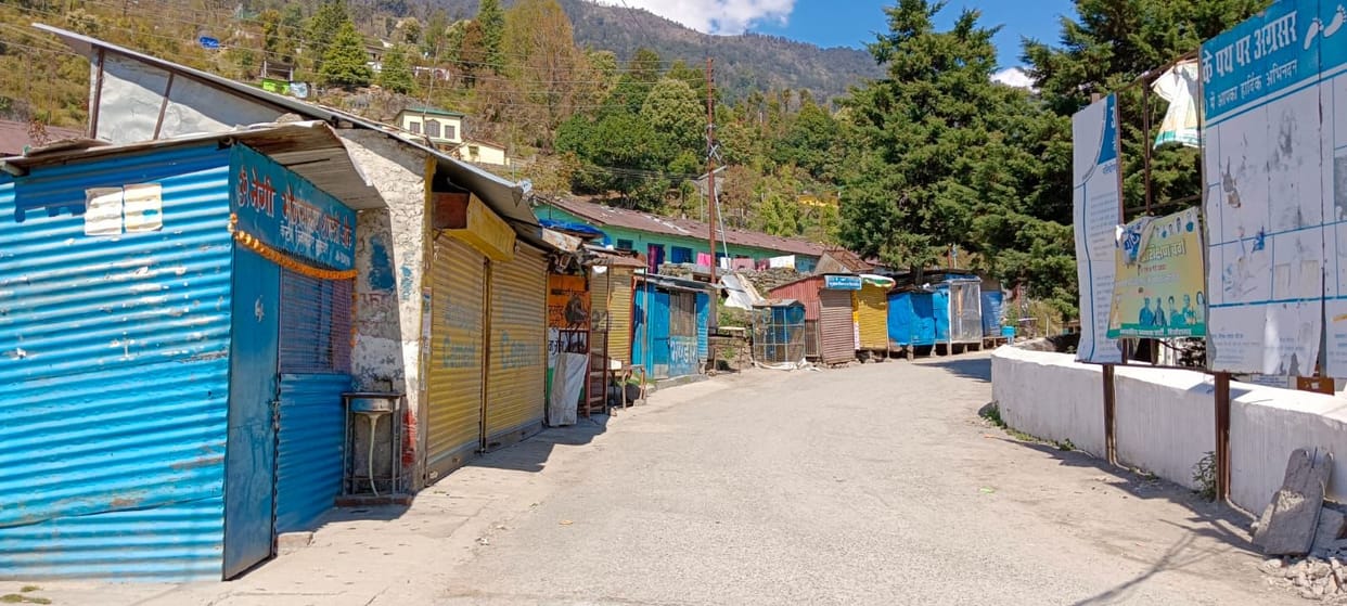 Munsiyari market remained closed
