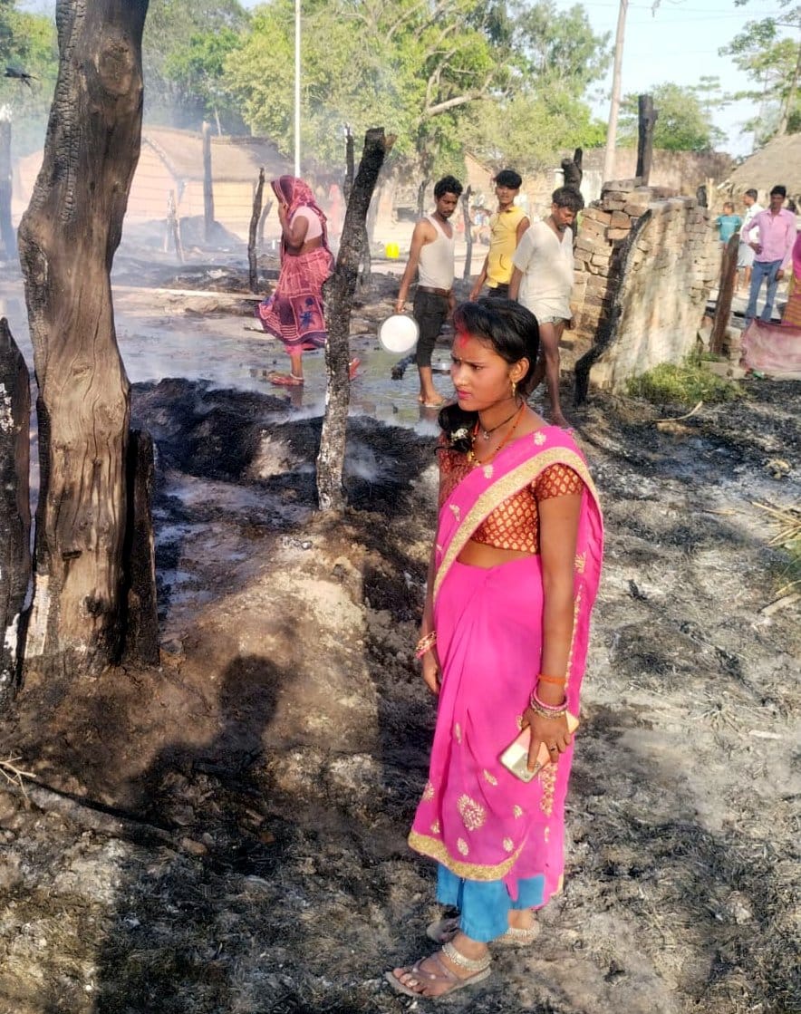 Fire broke out in heaven, 35 houses burnt