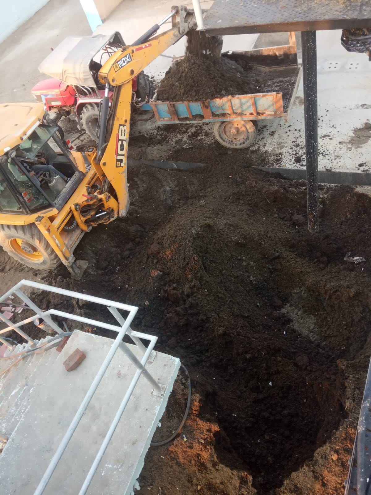 People are shedding cow dung and polythene in drains