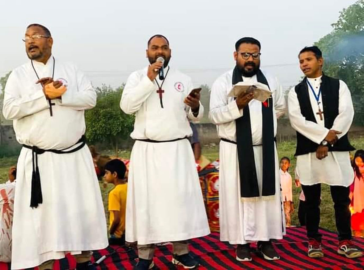 Prabhatferi in the morning and procession in the evening on Easter