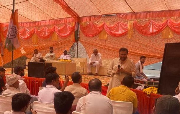 congress mla chiranjeev listened problems of people