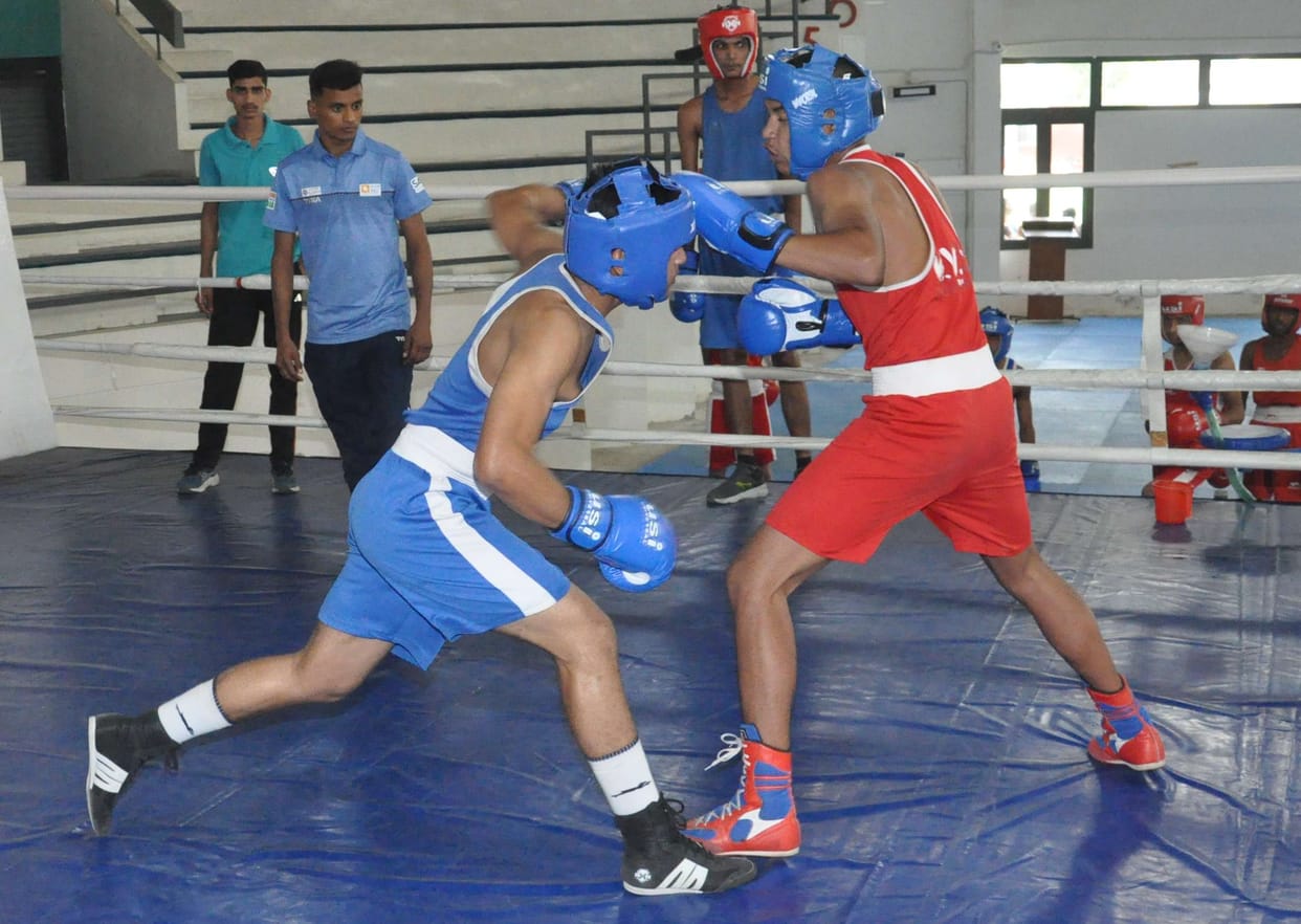 Wrestling, athletic and boxing players took specific tests in Sai