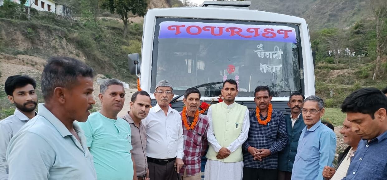 Bus service started for the first time from Ramnagar to Tarad