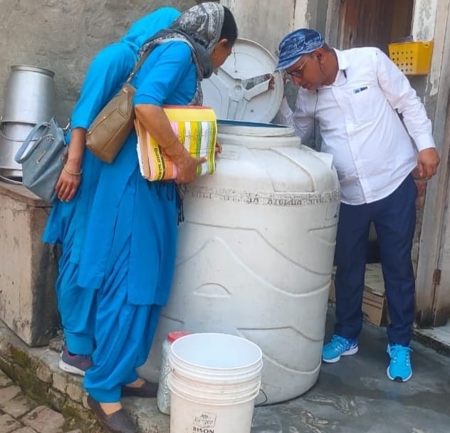 Larvae found in 14 houses in health department's investigation, challans were cut