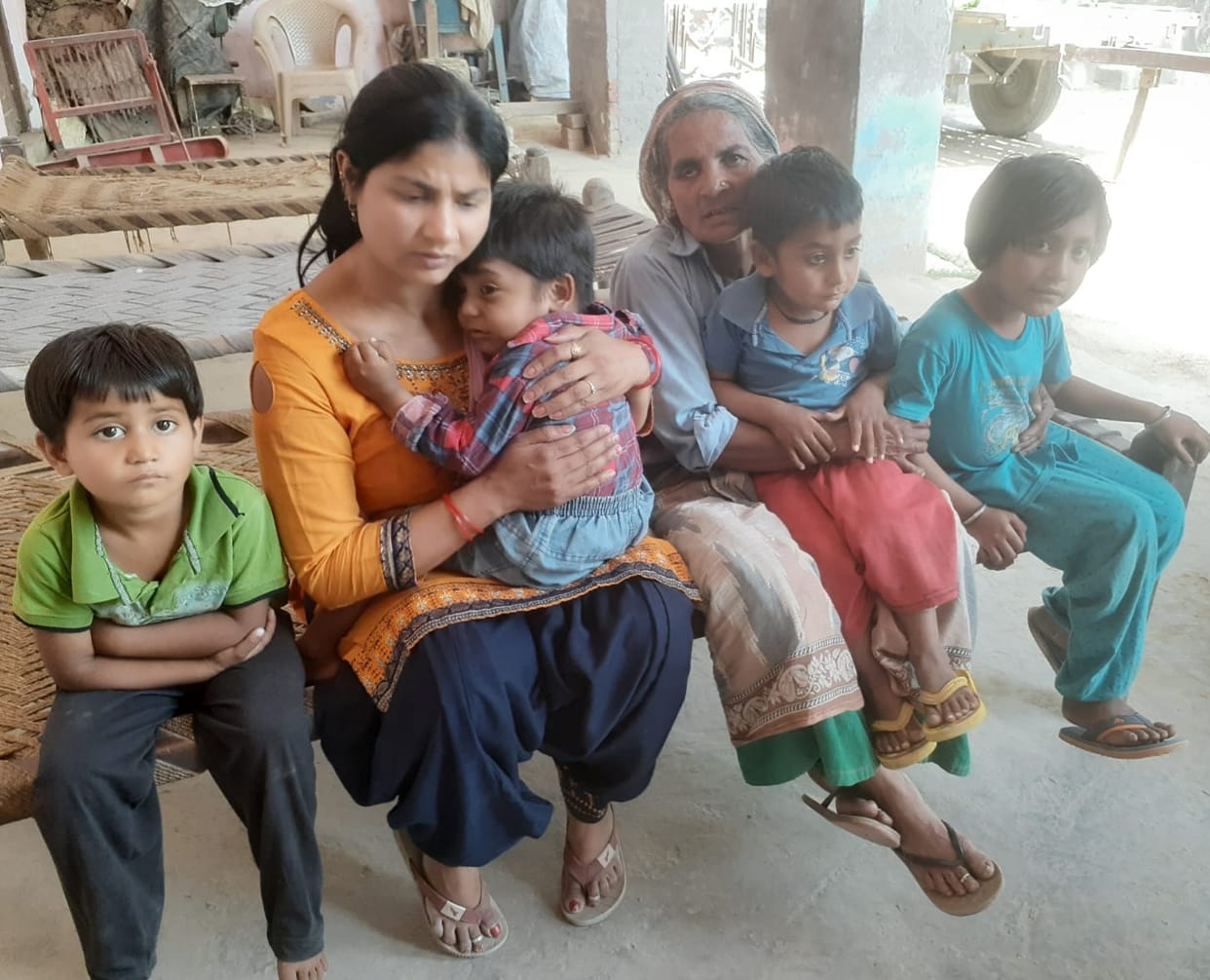 The pain of the family members and the villagers was visible... What was the fault of these children after all
