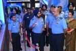 आईएएफ हेरिटेज सेंटर चंडीगढ़ का दौरा करते एयर चीफ मार्शल वीआर चौधरी। 