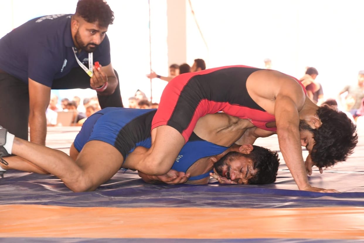 Haryana's wrestlers were heavy on the second day as well