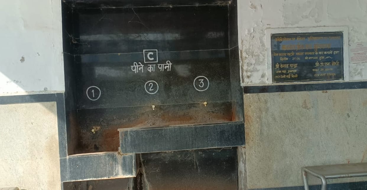 Rail passengers and people of the colony have been craving for drop by drop of water for two days