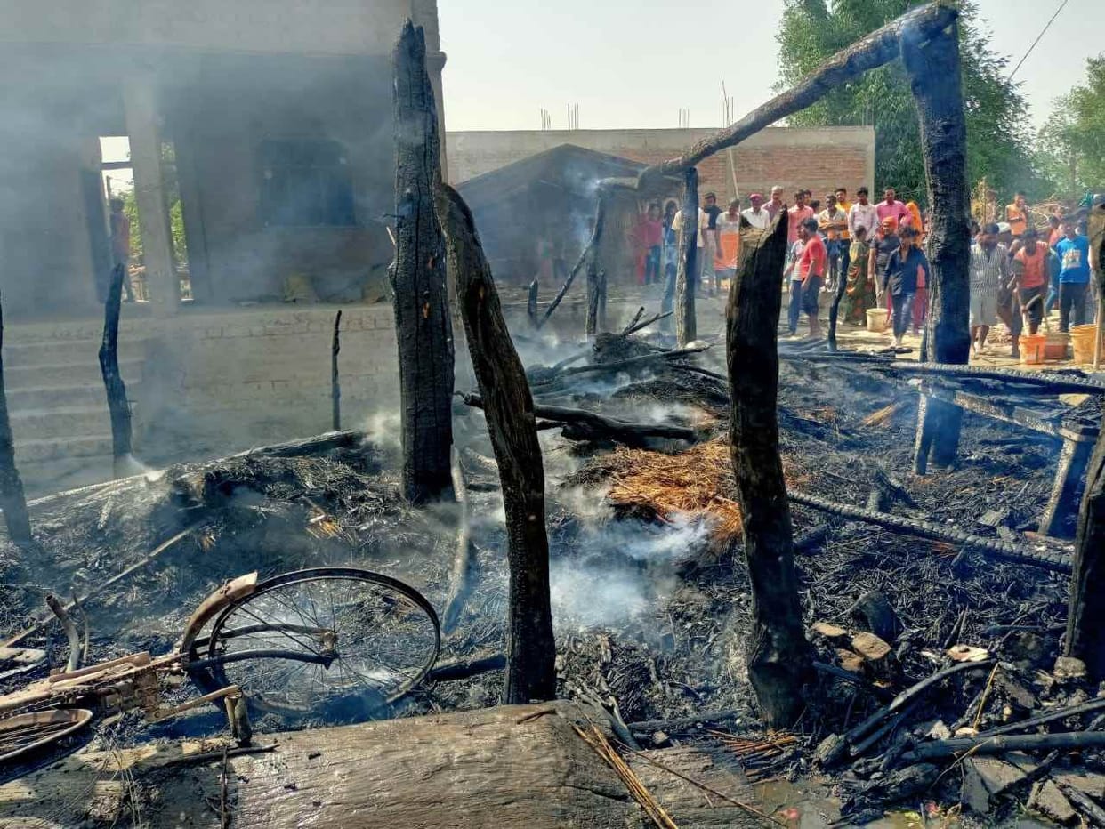 more than 100 houses burnt