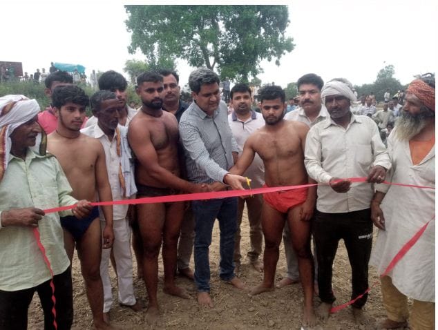 Agsauli's wrestler Arvind won the first wrestling