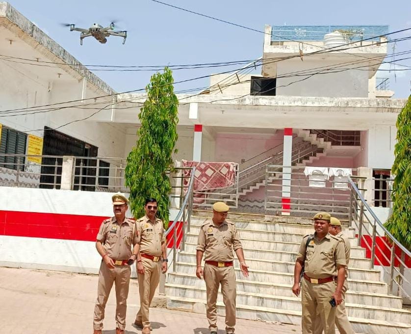 Drone flown in Doghat and Tikri, marched on foot