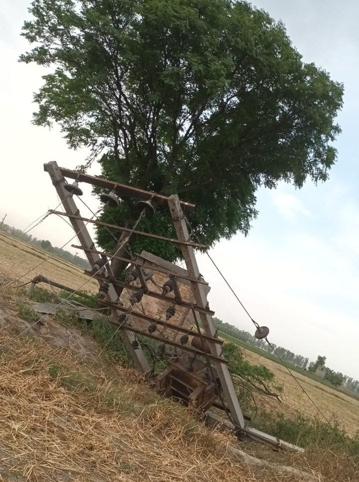 38 pillars were broken in the storm, two transformers fell, people were worried due to power failure