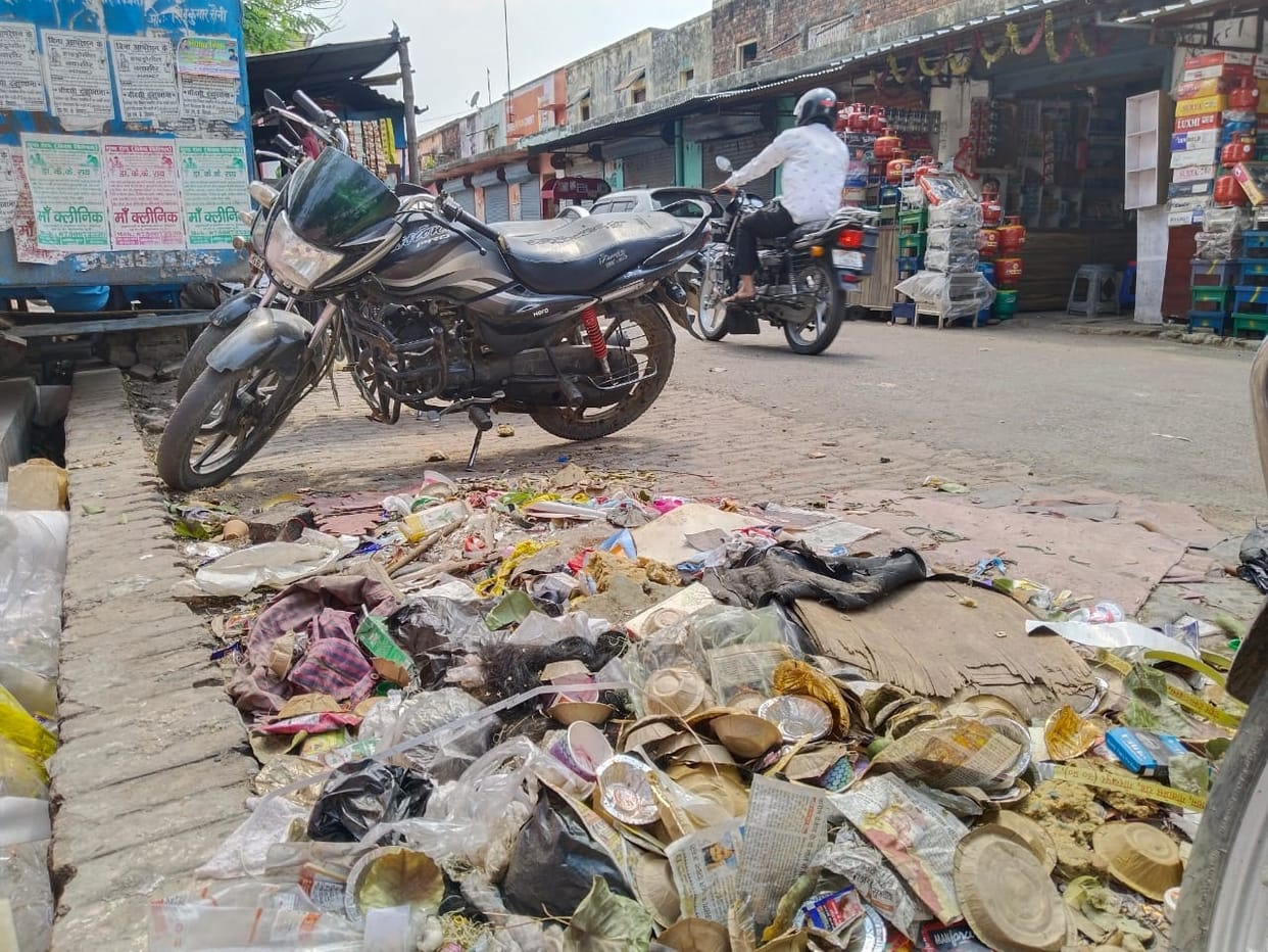 bad condition of jila parishad market