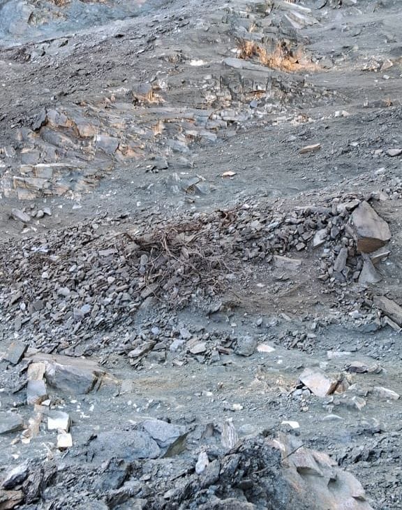 A part of Borbalda road washed away in heavy rain