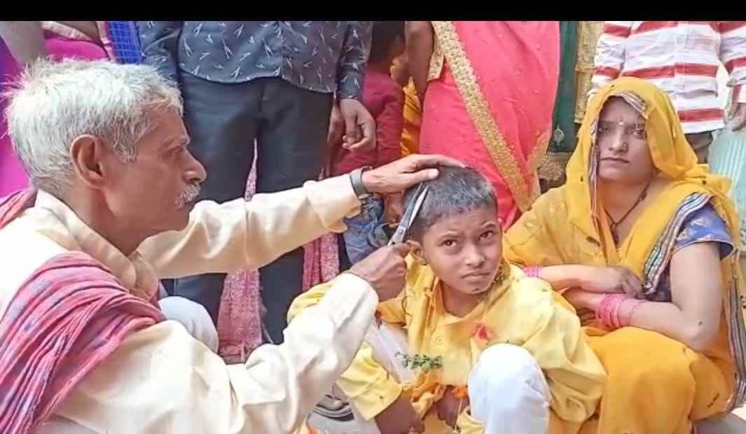 muslim family conduct mundan in temple