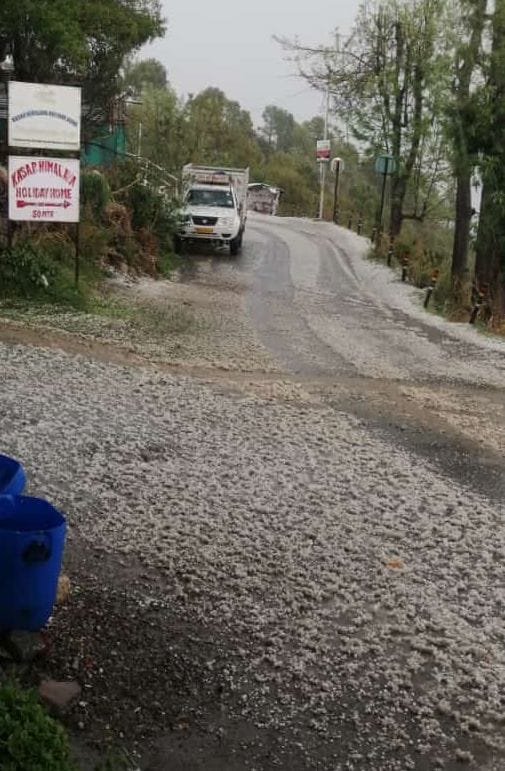 Cold increased due to rain, damage to crops due to hailstorm in Kasardevi