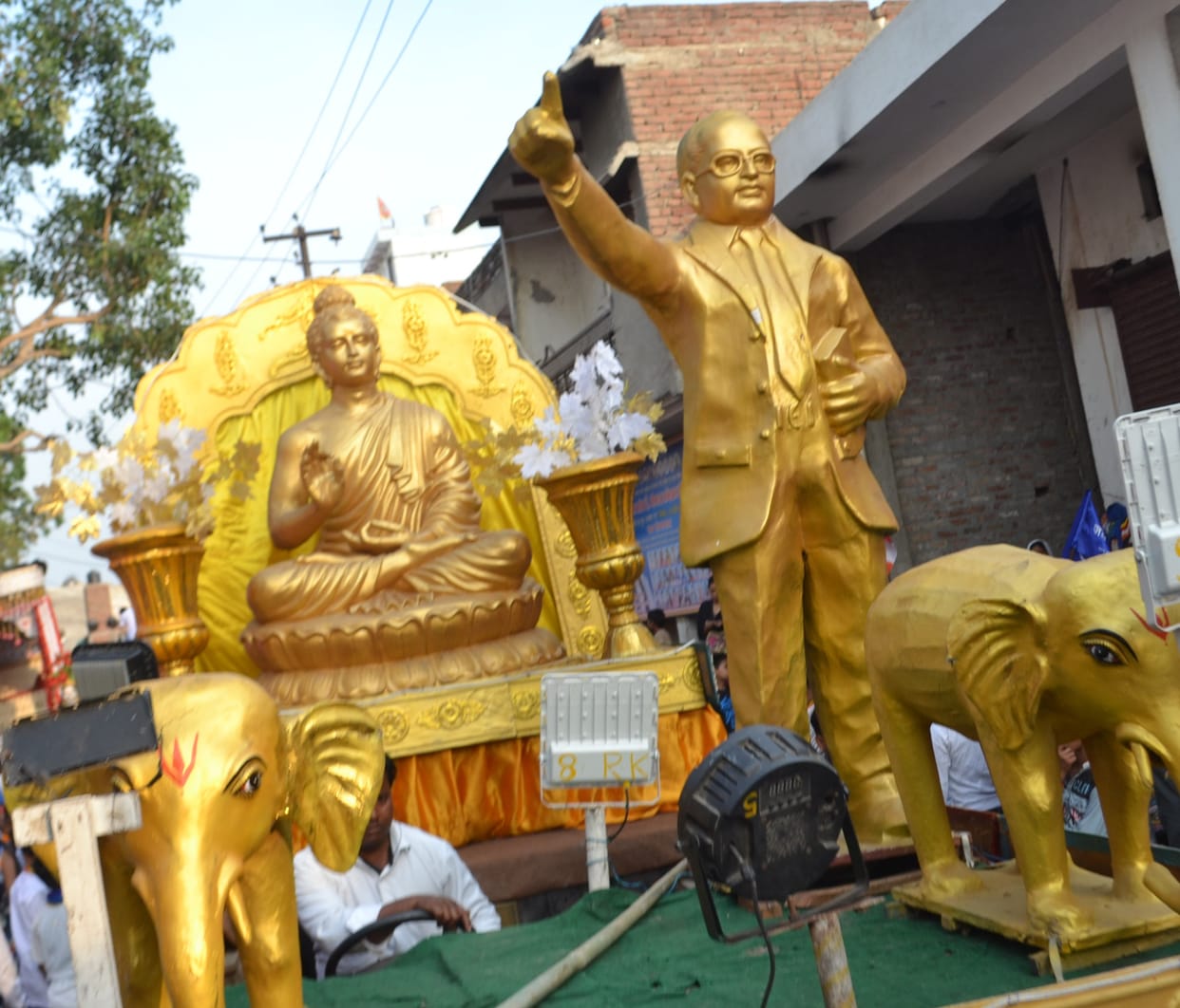 A glimpse of Baba Saheb life seen in tableaux