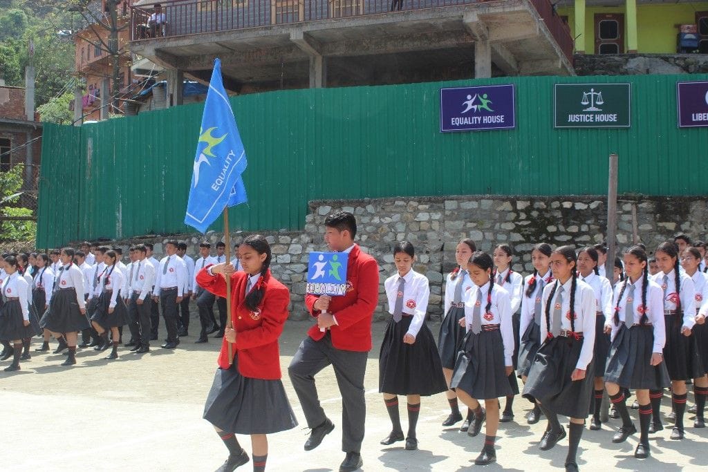 Head Boy-Girl honored in Spring Dale School Khaneri