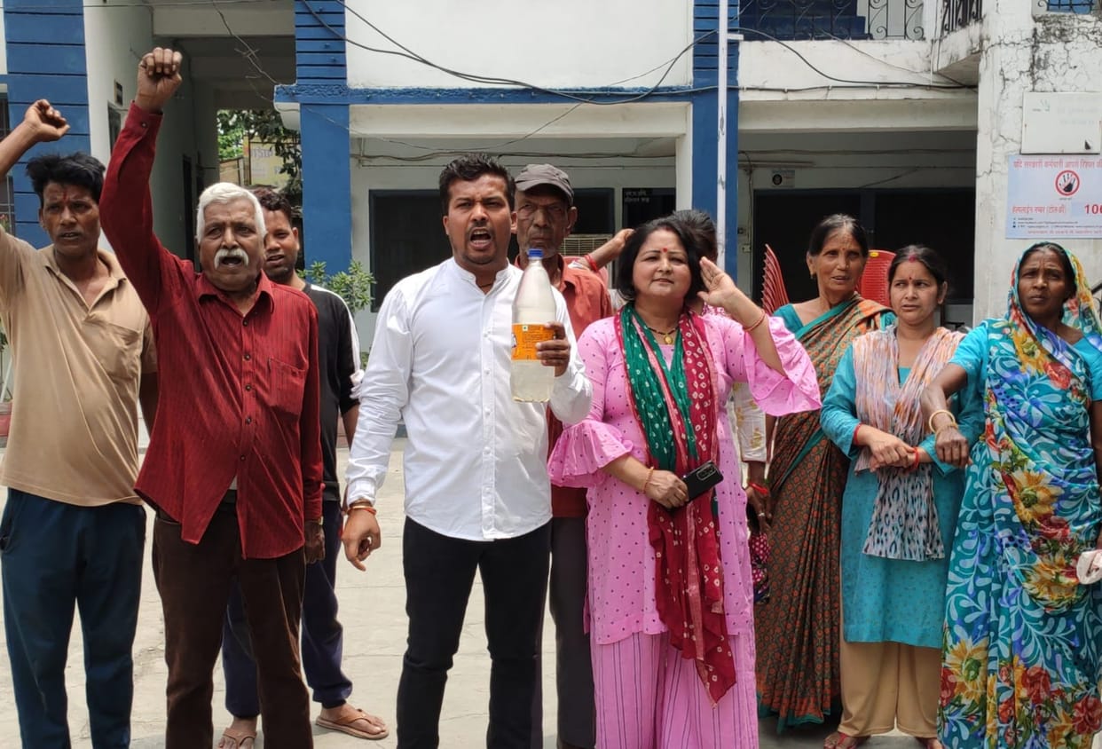Dirty water came in the taps, people got angry