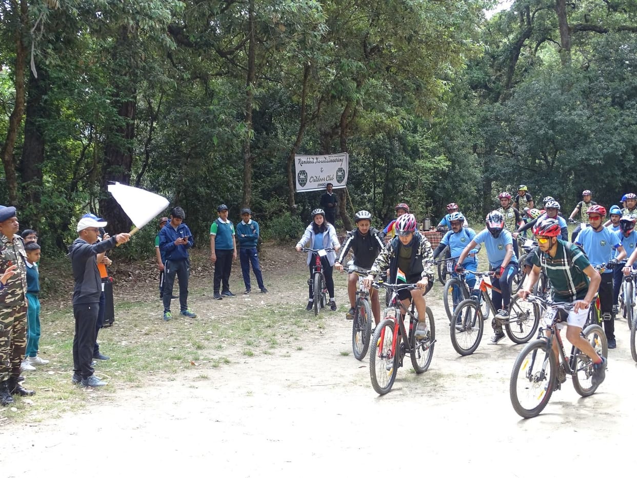 Mountain bike rally: 58 players from different states participated