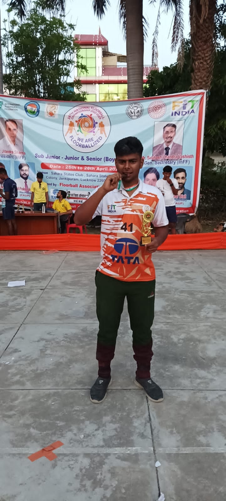 Goalkeeper Ayush showed stamina