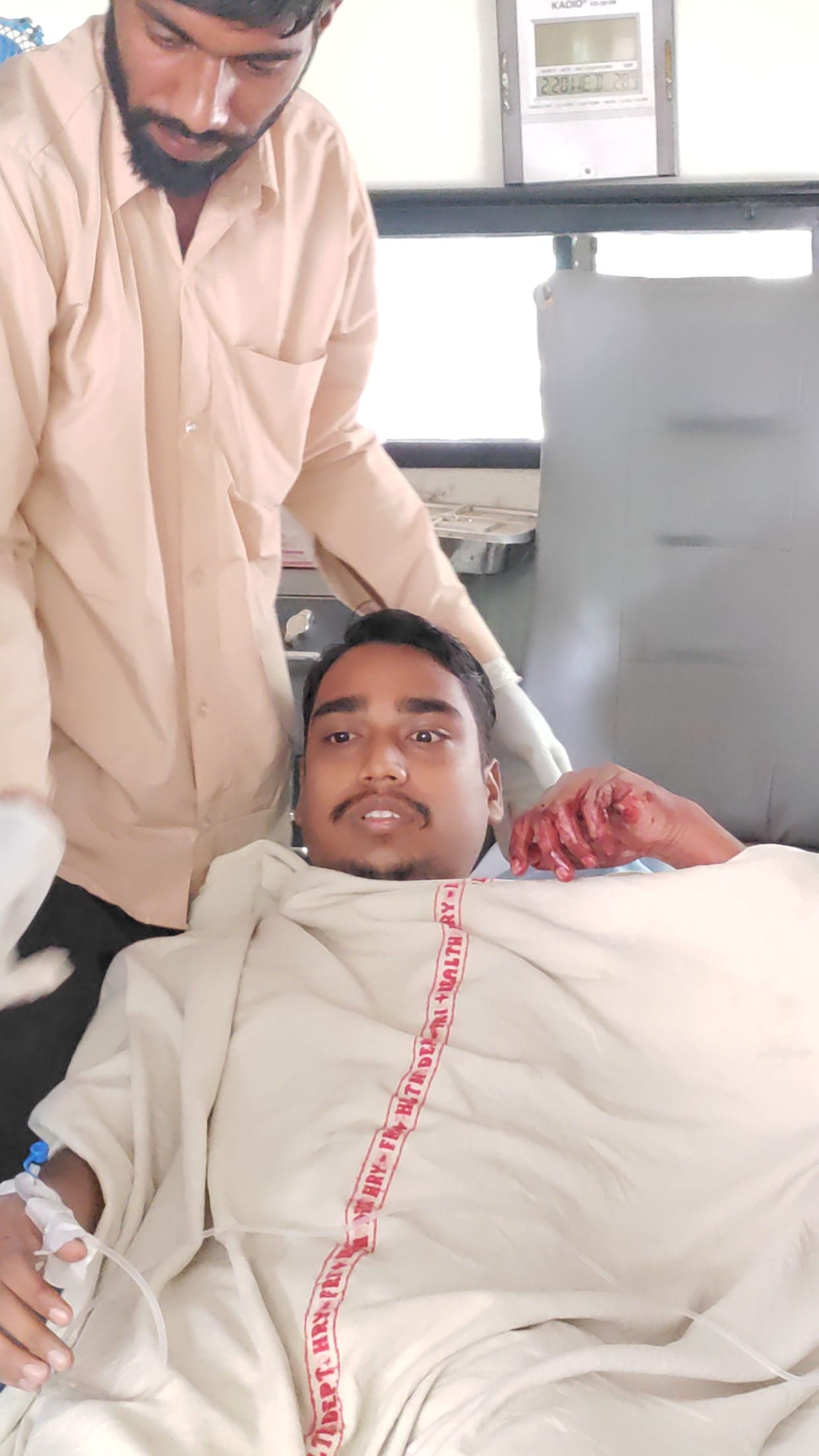 Knife attack on teacher teaching class 12th in State Culture Model School
