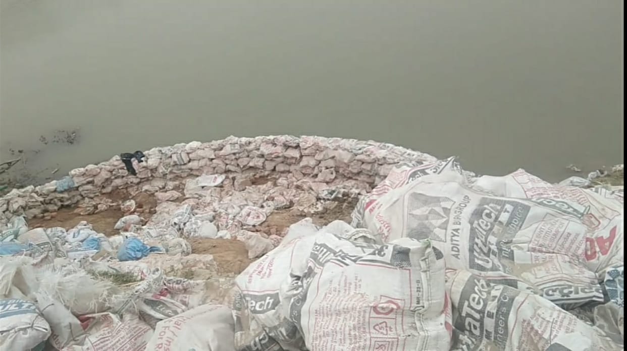 construction work in river