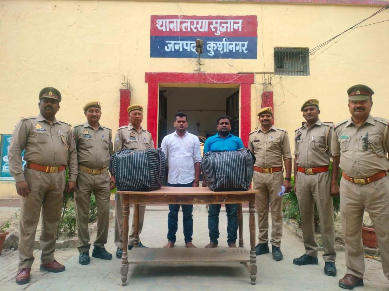Two interstate smugglers arrested with 41 kg ganja