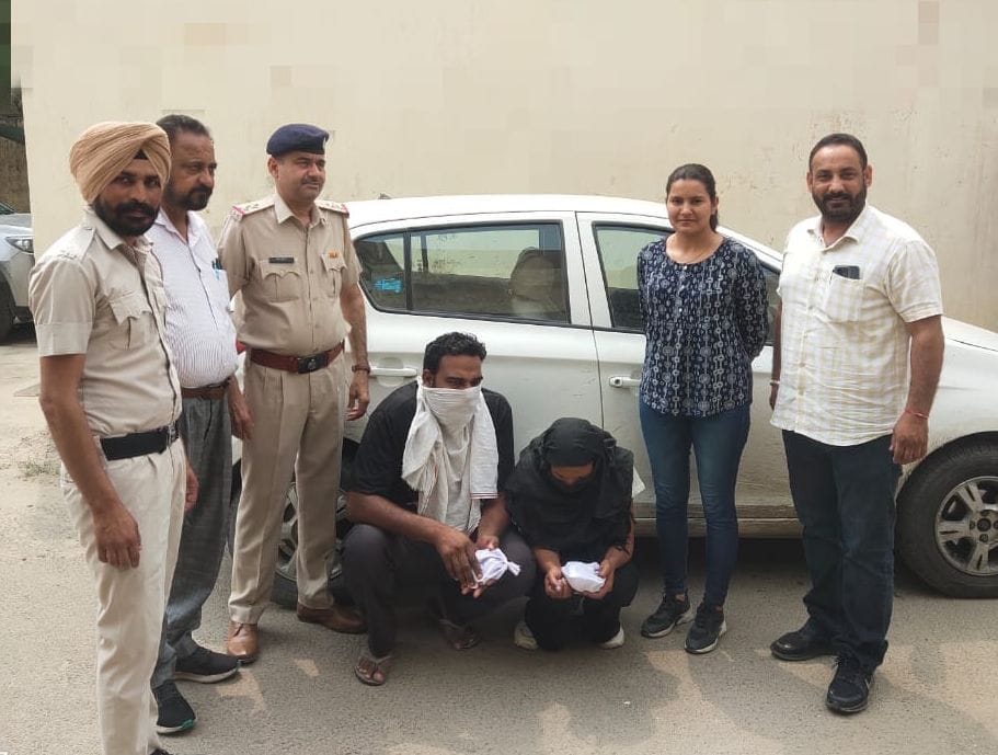 Sacked constable of Punjab Police and his female companion arrested with 106 grams of heroin