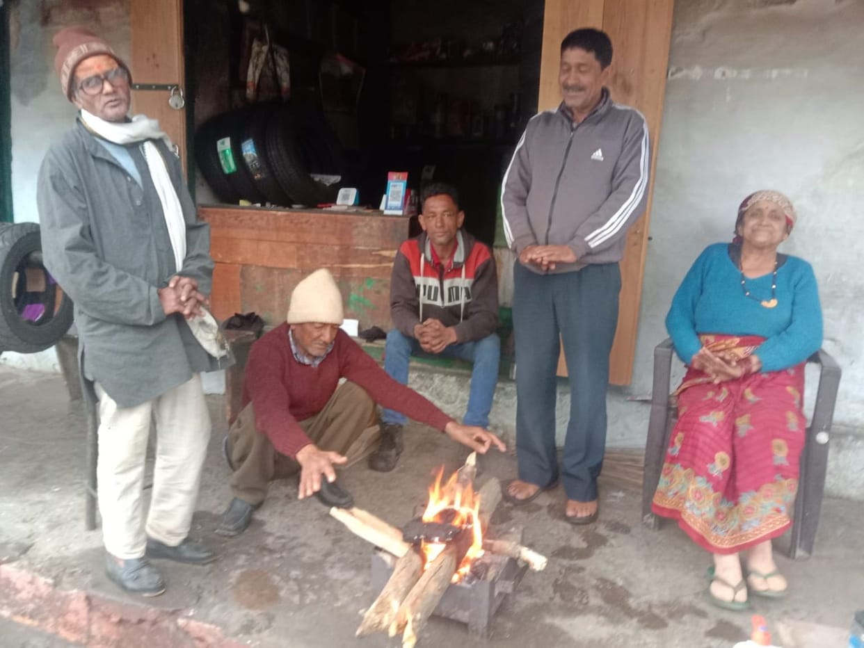 Rain disrupted life, quilts and blankets came out